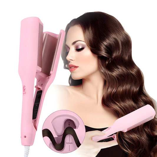 Luvanta LuxeWave 32mm Deep Wave Hair Curler with 4-Level Temperature Control & Fast-Heating Crimping Styler for All Hair Types