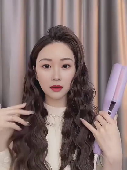 Luvanta LuxeWave 32mm Deep Wave Hair Curler with 4-Level Temperature Control & Fast-Heating Crimping Styler for All Hair Types